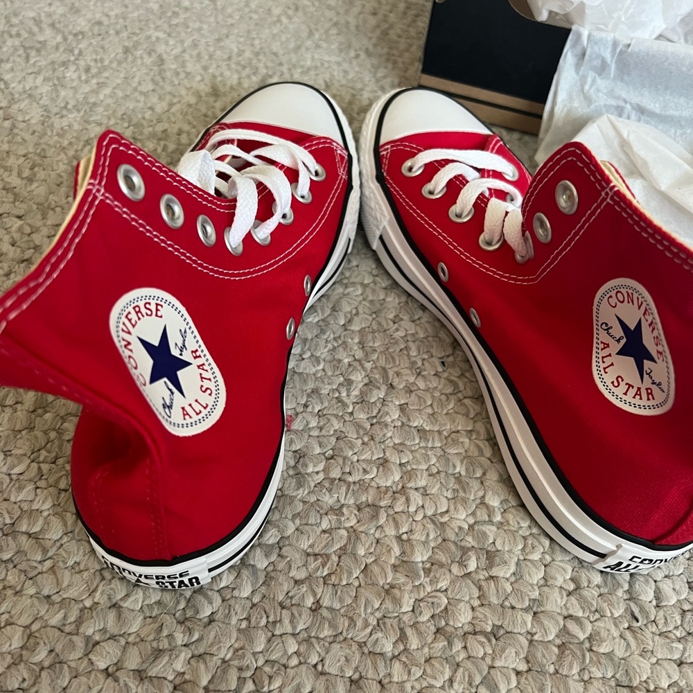 Red all star hi red converse
